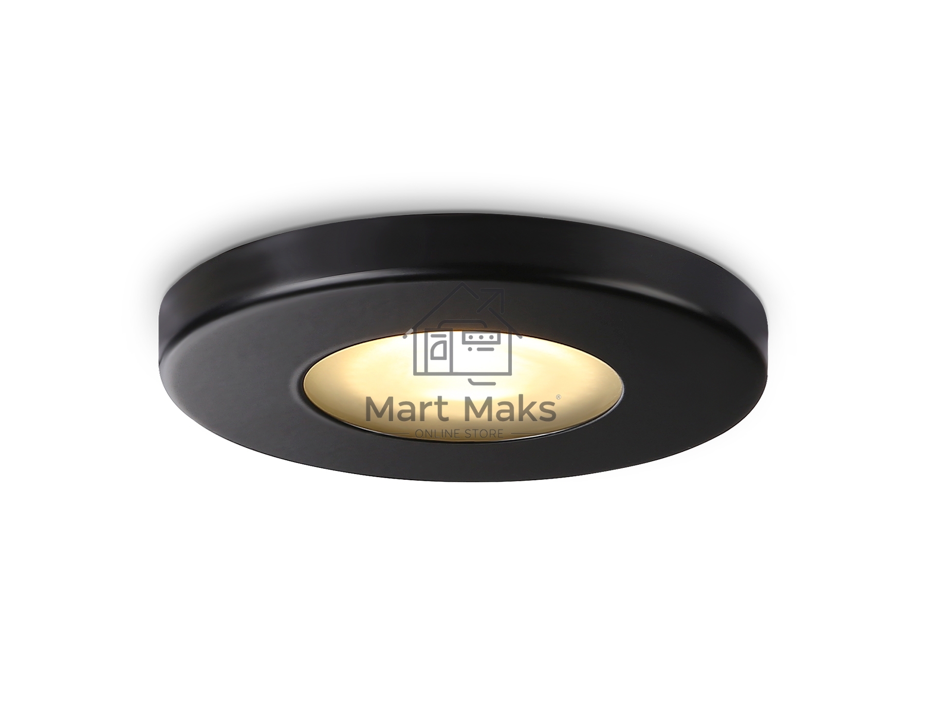 Светильник Ambrella light TN1181 BK черный IP44 GU5.3 D85*34
