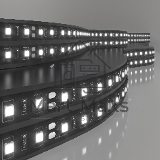 Лента светодиодная 120Led 9,6W IP20 6500K холодный белый (2835 24V 120Led 9,6W IP20 Black)