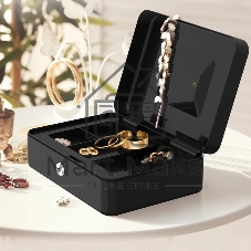 Сейф для денег Deli ET505 85х 250х 180 мм, ключевой, черный