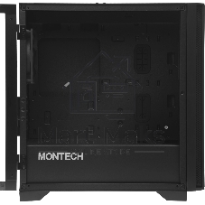 Компьютерный корпус Montech AIR 100 LITE черный без БП mATX 2x120мм 1xUSB2.0 2xUSB3.0 audio bott PSU