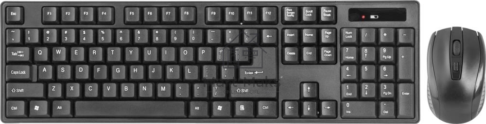 Клавиатура + мышь Defender C-915 RU черный USB 45915 Беспроводной, полноразмерный