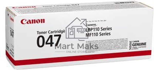 Картридж лазерный Canon 047 BK черный (1600 стр.) для Canon LBP112/LBP113W