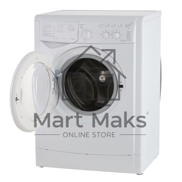Стиральная машина Indesit IWSC 6105 белый, загрузка фронтальная 6 кг, 1000 об/мин., класс: А