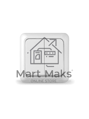 Выключатель 2-кл. ОП Олимп 10А IP20 белый Universal О0023