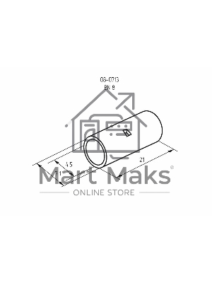 Соединительная гильза L-21 мм 10 мм² (ГМЛ (DIN) 10) Rexant