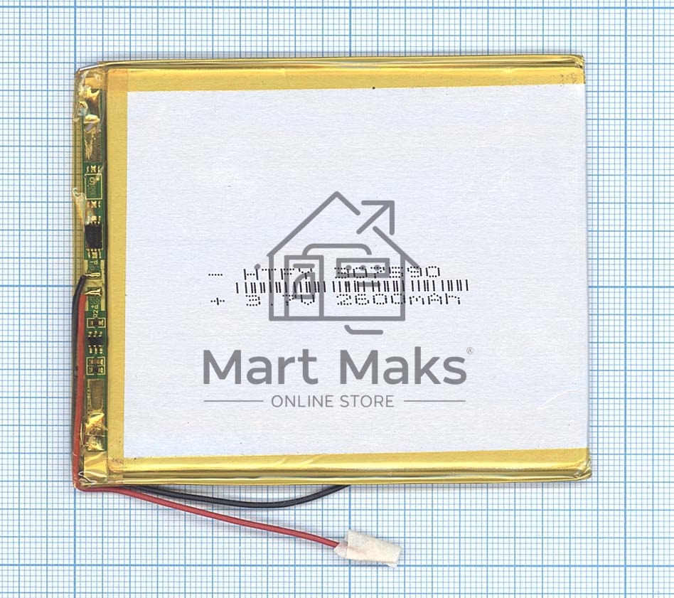 Аккумулятор Li-Pol (батарея) 3*75*90мм 2pin 3.7V/2600mAh