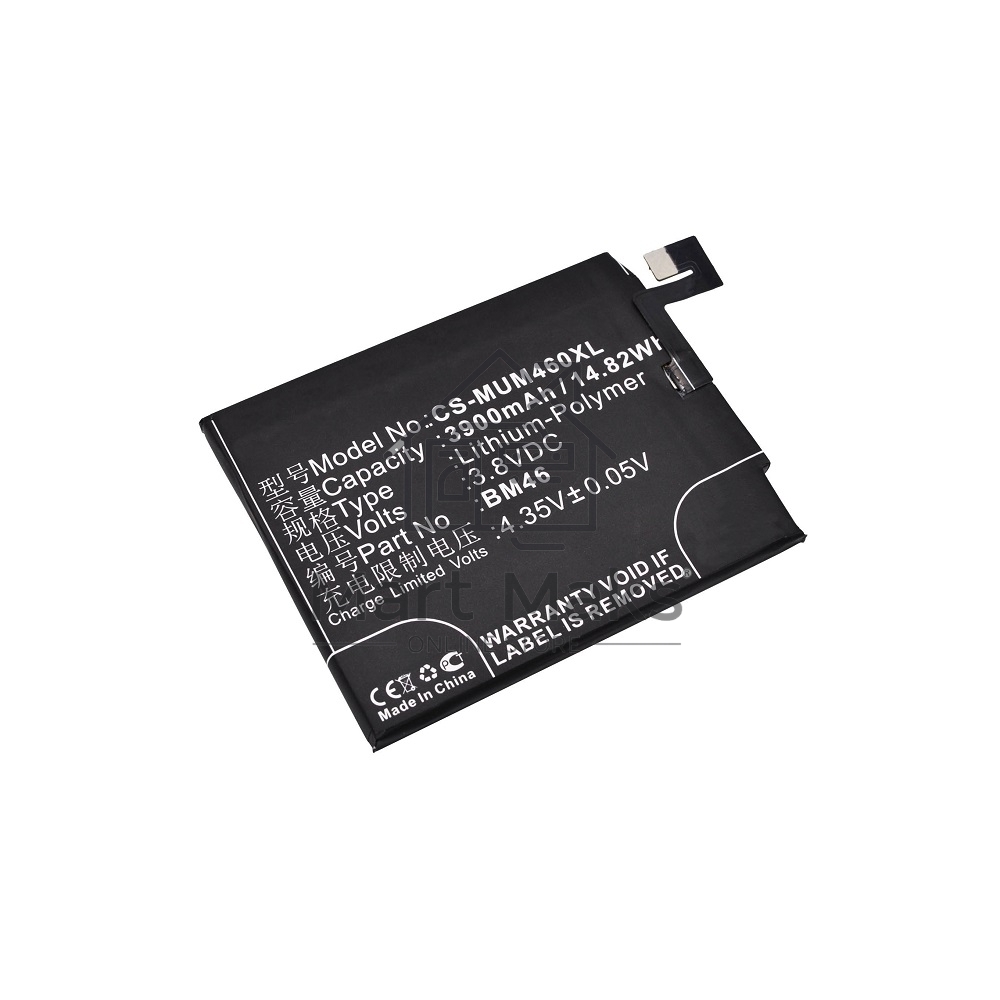 Аккумулятор CameronSinoCS-MUM460XL (BM46) для Xiaomi Redmi Note 3 3.8V / 3900mAh / 14.82Wh