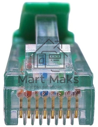 Патч-корд Suprlan 10-0158 UTP RJ-45 вил.-вилка RJ-45 кат.5E 2м зеленый LSZH 24AWG