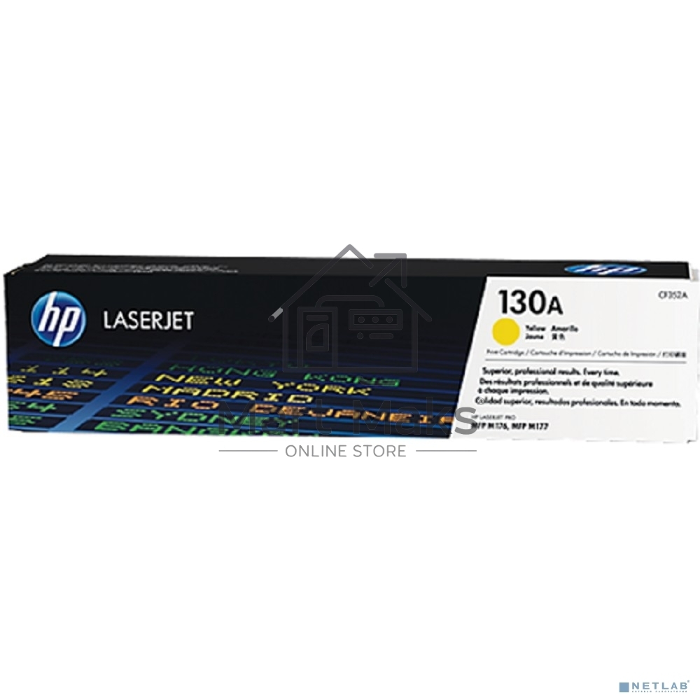 Тонер Картридж HP 130A CF352A желтый для HP M153/M176/M177