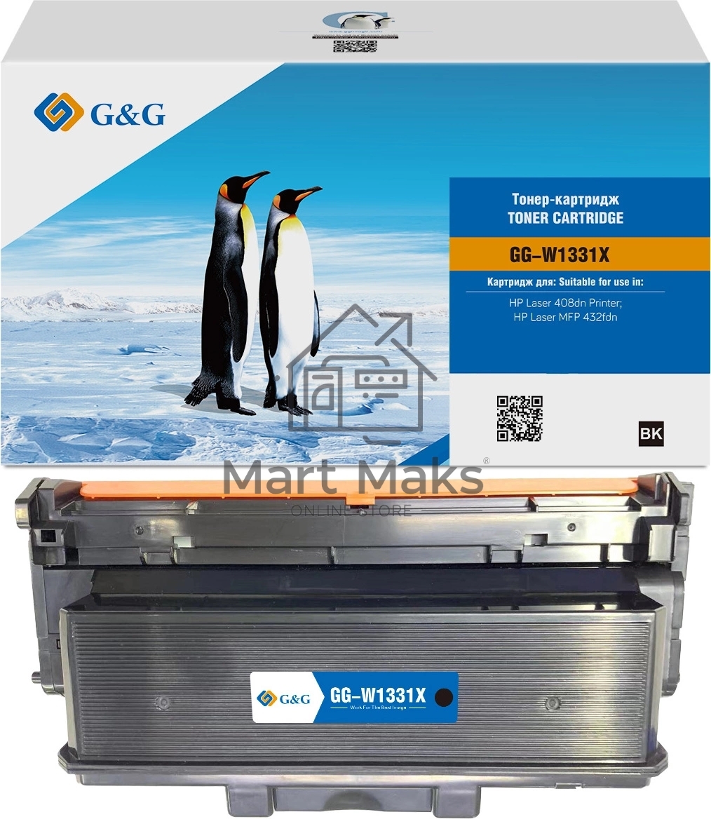 Картридж лазерный G&G GG-W1331X W1331X, черный (15000стр.) для HP Laser 408dn/MFP 432fdn