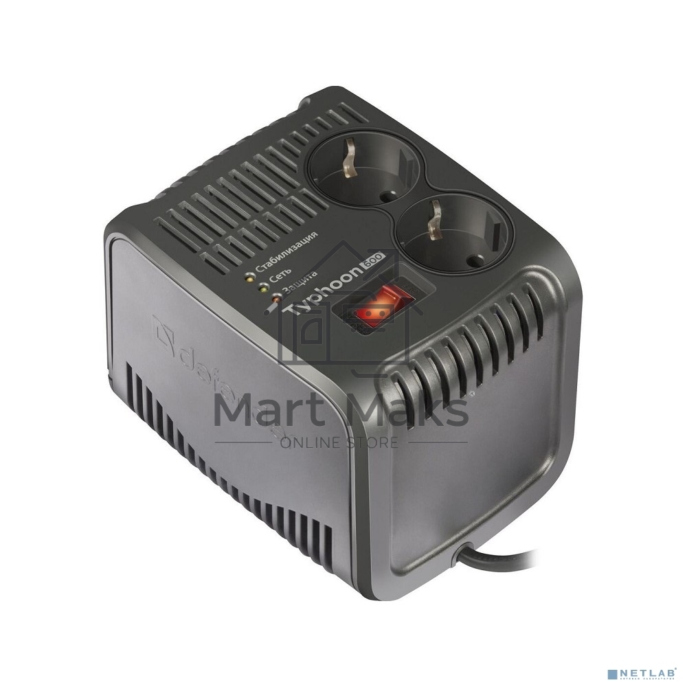 Стабилизатор напряжения Defender AVR Typhoon 600 VA (99032)