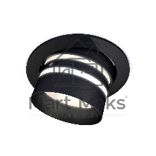 Комплект встраиваемого поворотного светильника Ambrella light XC7652082 SBK/FR черный песок/белый матовый MR16 GU5.3 (C7652, N7142)