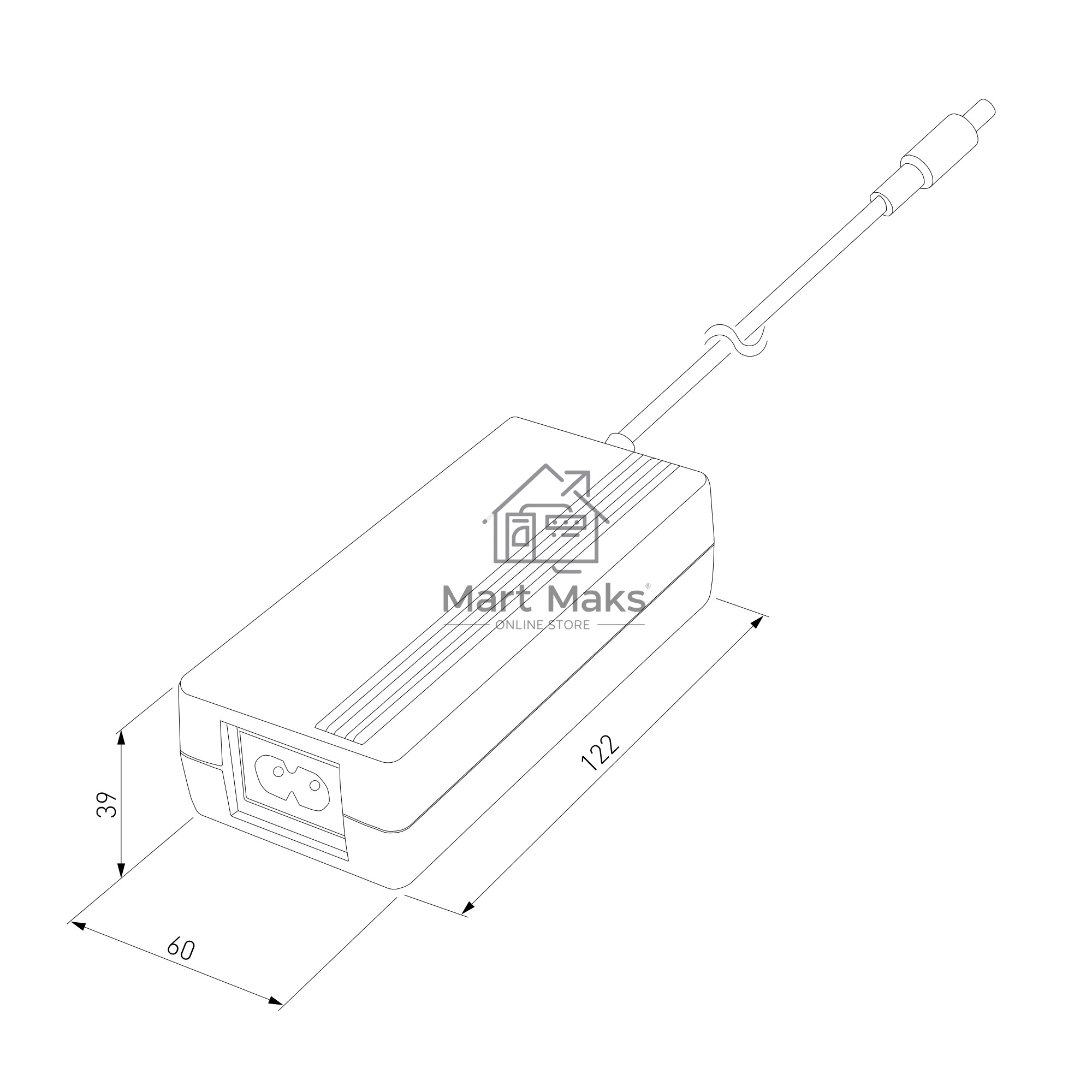Блок питания 72W 24V IP20 3A LST 14A