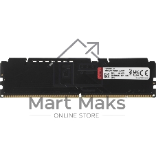 Оперативная память Kingston Fury Beast Black, DDR5, 32GB (1x32GB), 5200 MHz, CL40, с радиатором, черный