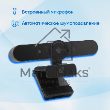 Веб-камера OKLICK OK-C031FH 1920x1080, 30 кадр/с, USB Type-A, микрофон (шумоподавление), автоматическая фокусировка, универсальное крепление