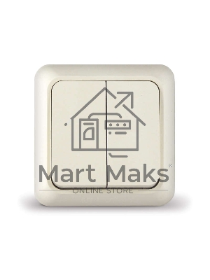 Выключатель 2-кл. ОП Олимп 10А IP20 беж. Universal Б-О0023