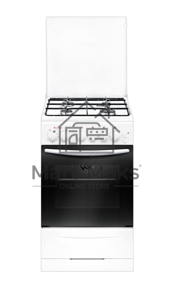 Плита газовая Gefest ПГ 3200-05 белый, конфорок 4 шт, духовка 42 л, 50 см x 85 см x 57 см