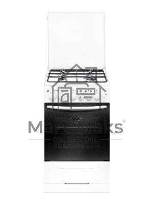 Плита газовая Gefest ПГ 3200-05 белый, конфорок 4 шт, духовка 42 л, 50 см x 85 см x 57 см