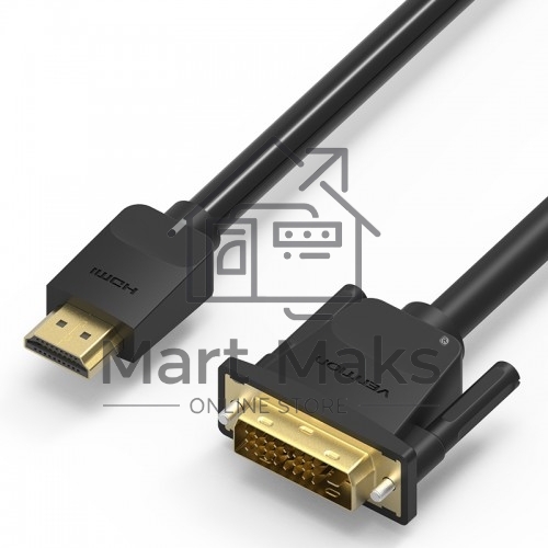 Кабель Vention HDMI 19M/DVI-D Dual link 25M - 5 м