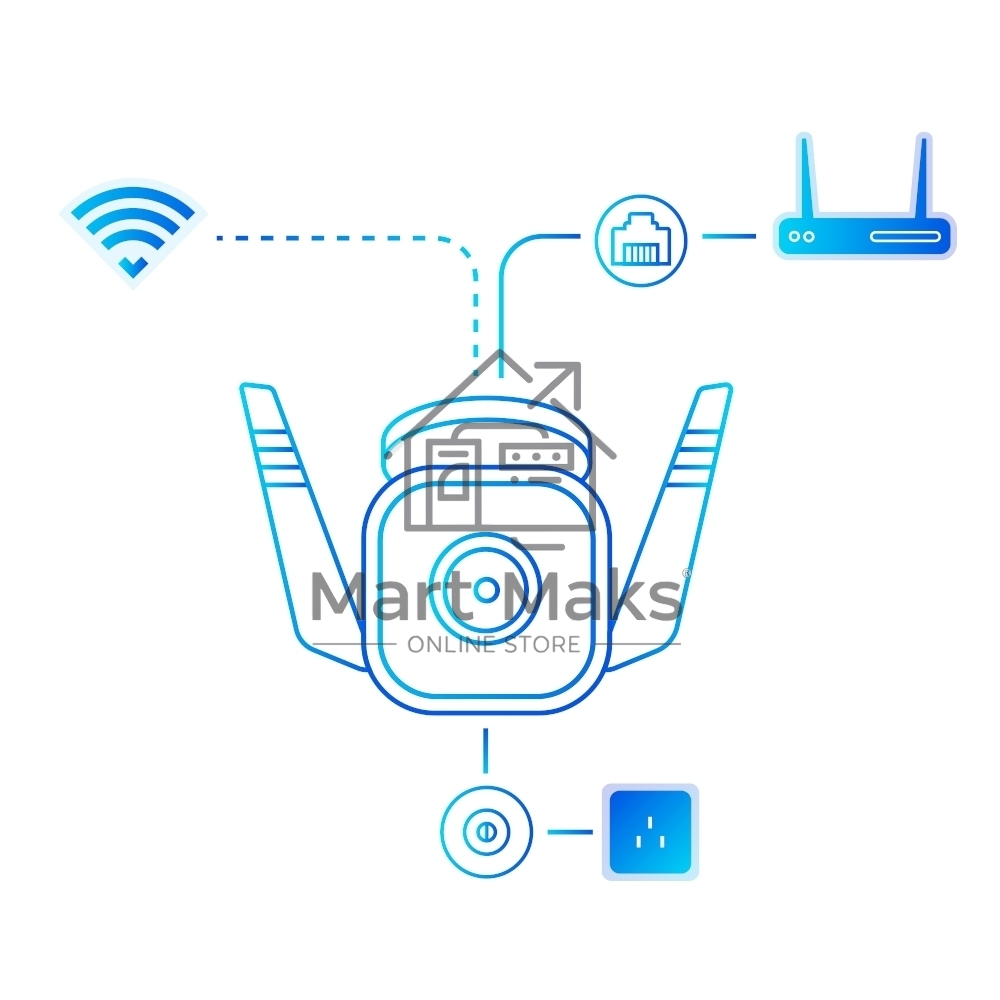 Видеокамера IP TP-Link Tapo C310 White 3MP indoor & outdoor IP camera, 30m Night Vision, IP66 dust & waterproof, Motion Detection and Notification, 2-way Audio, supports Micro SD card storage, easy setup with APP