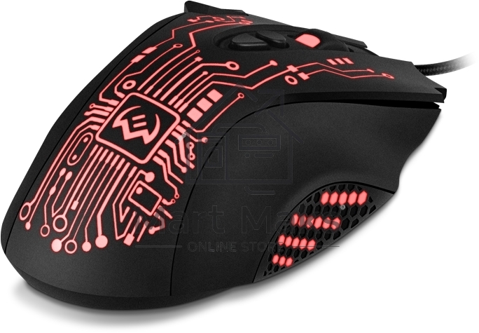 Мышь проводная SVEN RX-G715 черный, 3200 dpi, USB, кнопки - 8