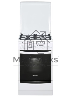 Плита комбинированная Gefest ПГЭ 5102-02 0300 белый, конфорок 4 газовых, духовка 55 л, 50 см x 85 см x 58.5 см