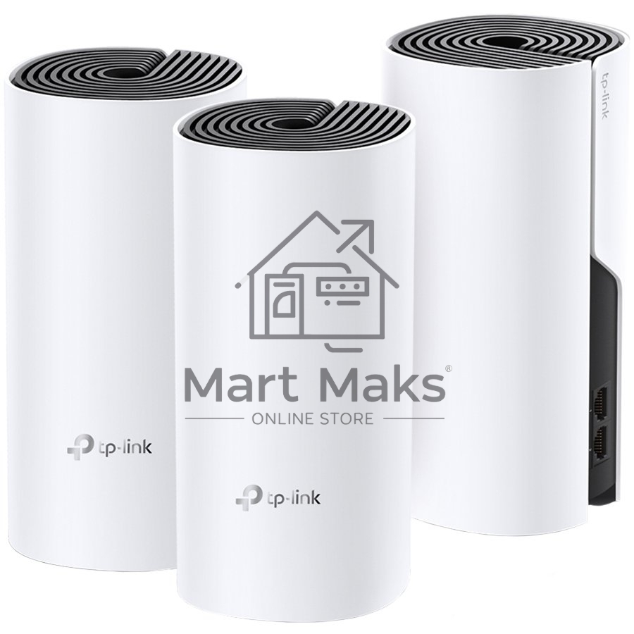 Бесшовный Mesh роутер TP-Link Deco M4 (DECO M4(3-PACK)) AC1200 10/100/1000BASE-TX (упак.:3шт)