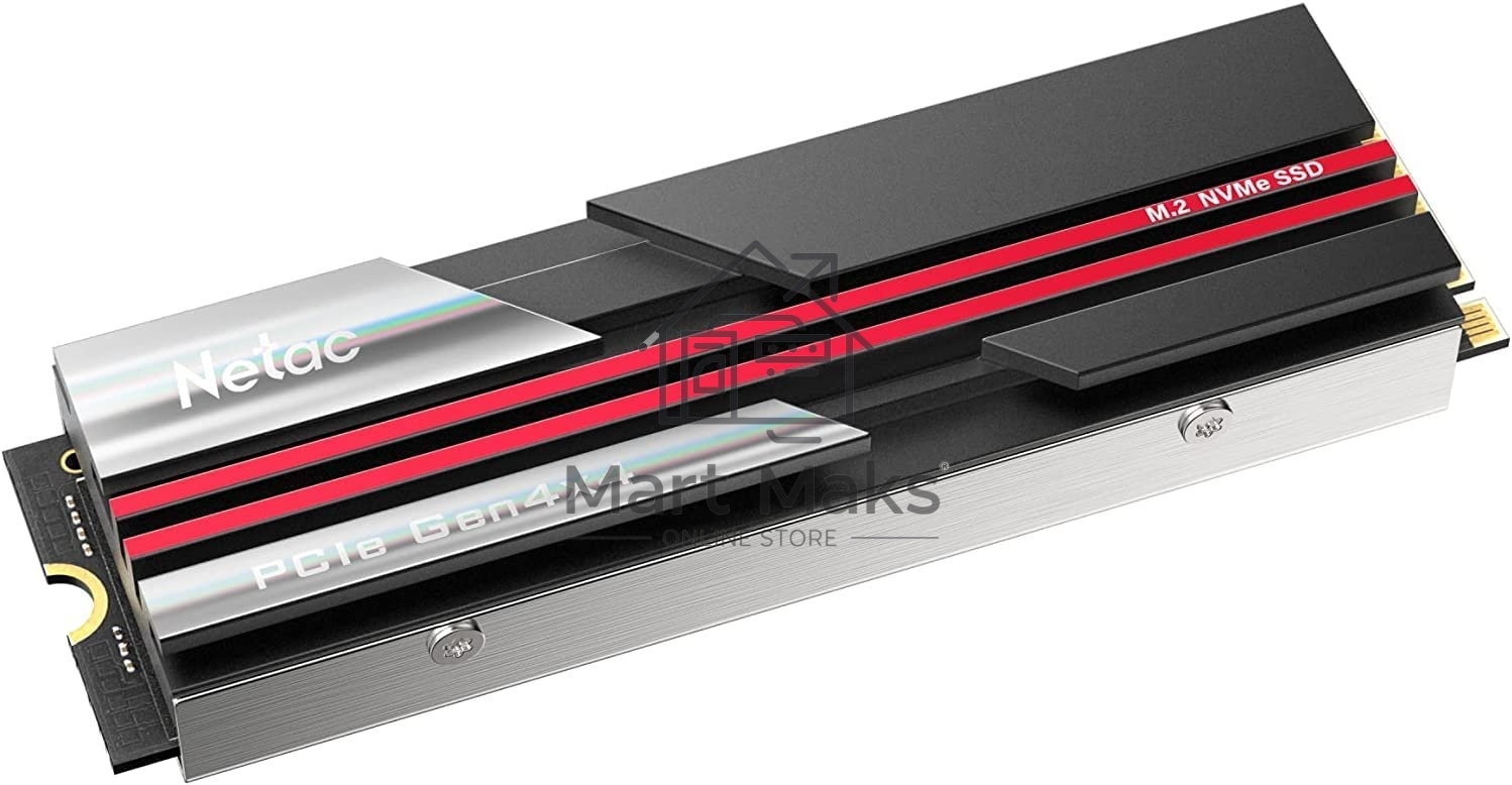 Накопитель SSD Netac NV7000, 2Tb, M.2 2280, PCIe 4.0 x4, NVMe, R/W 7200/6800, с радиатором