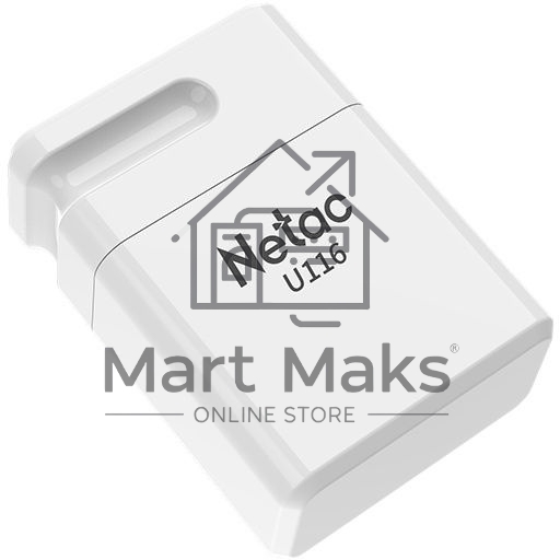 Флешка USB R/W R/W Netac U116 16Gb <NT03U116N-016G-30WH>, USB3.0, миниатюрная пластиковая белая