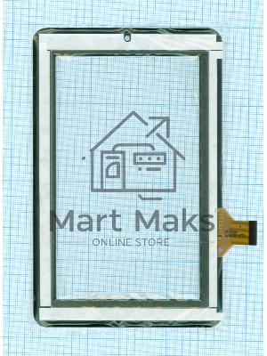 Сенсорное стекло (тачскрин) HLD130307C, черное