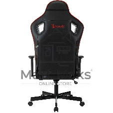 Кресло игровое A4Tech Bloody GC-840 черный, сиденье черный, эко.кожа, с подголов. крестов. металл черный, пластик черный