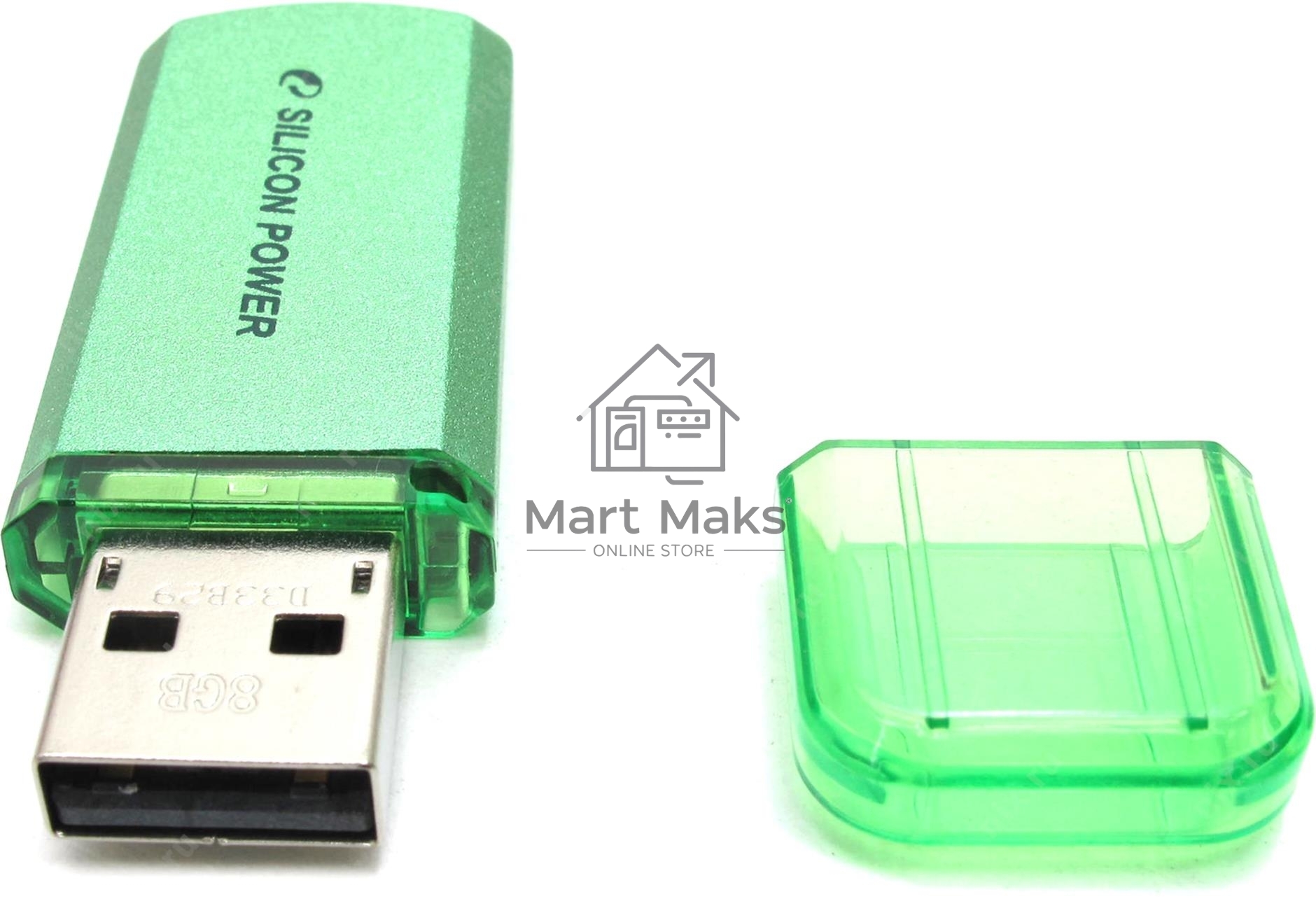 Флешка USB R/W Silicon Power R/W 8Gb Helios 101 SP008GBUF2101V1N USB2.0 зеленый