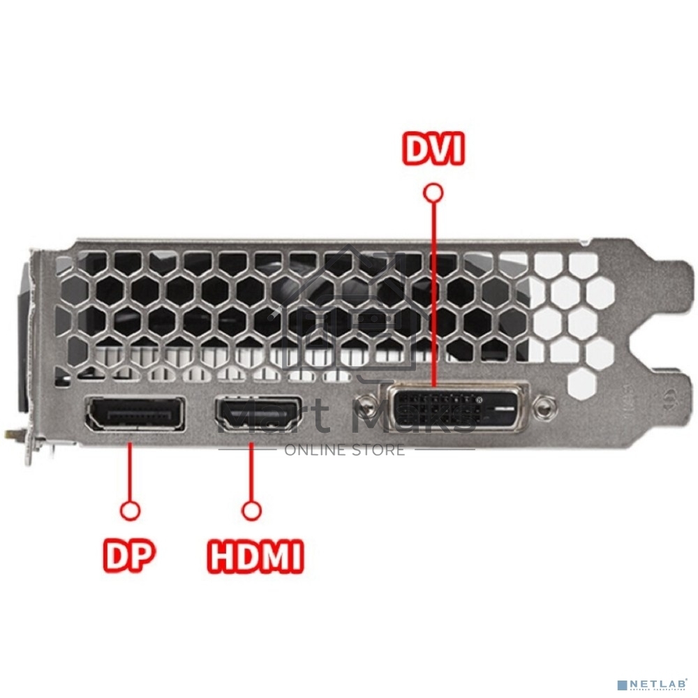 Видеокарта MUXSUN MS-GTX1050Ti Transformer 4G GDDR5, 128bit, 1291/7000MHz, DP/DVI/HDMI, 15W/130W (MS-GTX1050Ti TF 4G) RTL