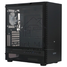 Компьютерный корпус PCCooler IE200 BK, Tempered Glass Full Tower, черный, TG, SPCC, 1x120мм ARGb E-ATX, ATX, mATX, mITX 180/380/220мм 4x2.5