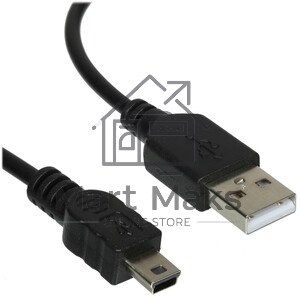Кабель Rexant Шнур mini USB (male) - USB-A (male) 0.2M черный