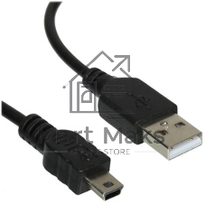 Кабель Rexant Шнур mini USB (male) - USB-A (male) 0.2M черный
