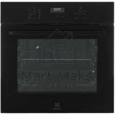 Духовой шкаф с паром Electrolux EOD5C70BZ SteamBake,цвет -черный, утапливаемые переключатели, таймер отключения, отложенный старт, будильник, хромированные направляющие из нержавеющей стали Easy Entry, телескопические направляющие FlexiRunners (1 ур) с изменением высоты установки, 3 стекла, каталитическая очистка