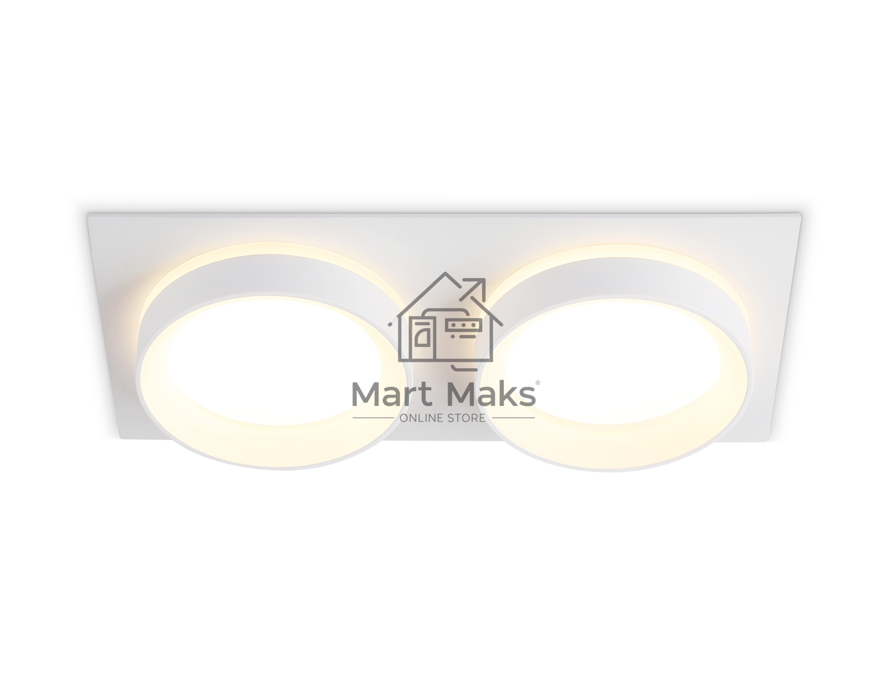 Светильник Ambrella light TN6711/2 WH белый IP44 GX53/2 max 15W 210*105*45