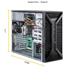 Серверная платформа Supermicro UP Workstation mini-tower 531A-IL 12Gen Intel Core/no DIMM(4)/SATARAID HDD(4)LFF/1x1Gbe, 1x2,5Gbe/4xPCIex2-8/3xM.2/668W
