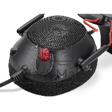 Гарнитура Oklick HS-L305G чёрный, проводная, USB, подсветка