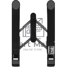 Подставка для ноутбука Buro BU-LS100 260x20x60мм 220г пластик ABS черный