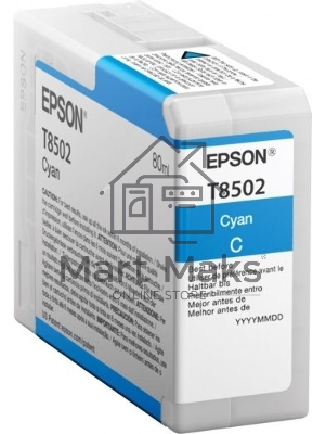 Картридж струйный Epson T8502 (C13T850200) голубой (80 мл.) для SureColor SC-P800