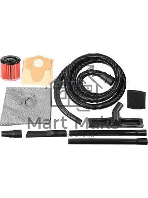 Строительный пылесос Зубр ПУ-60-1400 М4 серый/красный, 1400 Вт, уборка сухая/влажная/выдув, пылесборник мешок/контейнер, 60 л