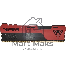 Оперативная память Patriot Viper Elite II, DDR4, 8GB (1x8 GB), 3600 MHz, CL20, DIMM, радиатор, красный/черный