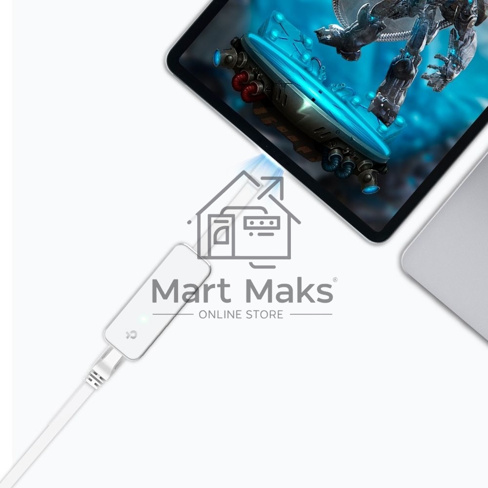 Сетевой адаптер TP-Link UE300C USB Type-C to RJ45 Gigabit Ethernet Network Adapter, USB 3.0 port, 10/100/1000 RJ45 port, Foldable,Portable and Lightweight design, Plug and Play