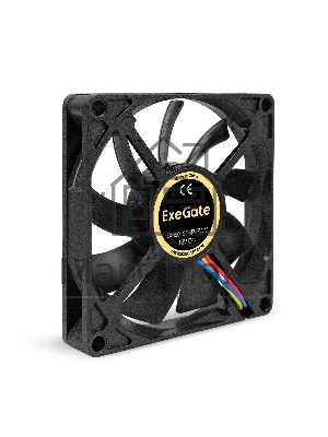 Вентилятор для корпуса ExeGate EX08015S4P-PWM черный, 80 мм, 2500 об/мин, 25.5 дБ, 4 pin