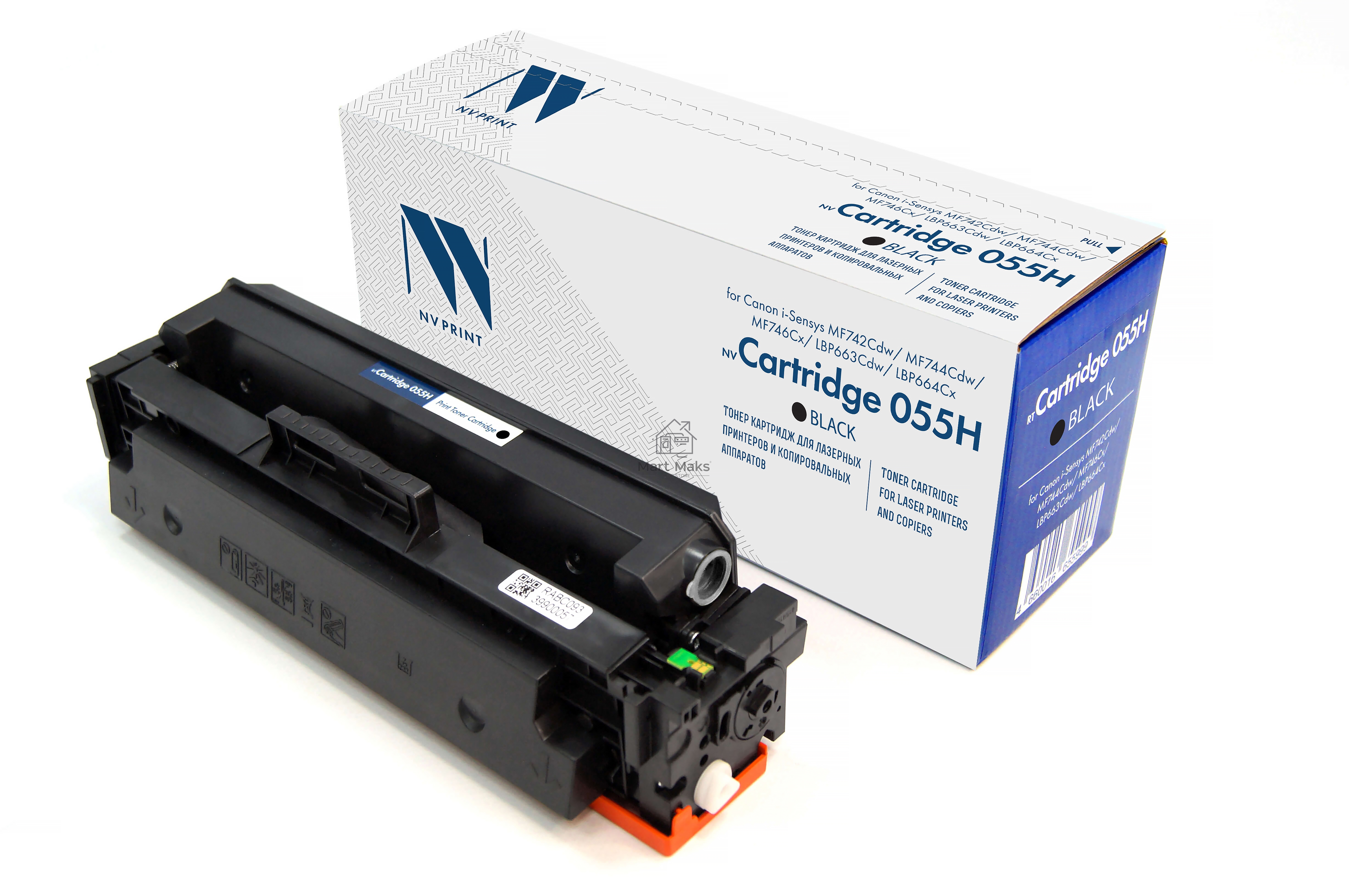 Картридж лазерный NVPrint совместимый NV-055H черный для Canon i-Sensys MF742Cdw/MF744Cdw/MF746Cx/LBP663Cdw/LBP664Cx (7600k)