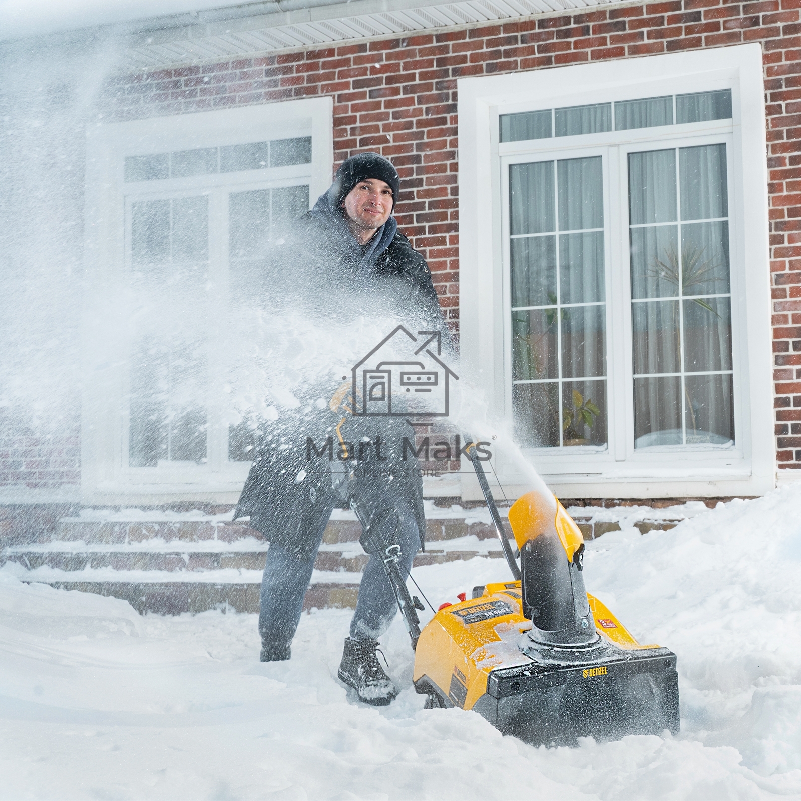 Бензиновая снегоуборочная машина SB 460 E, 99cc, эл.старт, шнек SnowCrusher Denzel