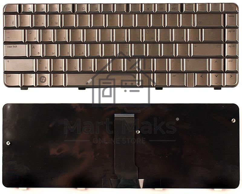 Клавиатура для ноутбука HP Pavilion DV3-2000 DV3-2100 кофе