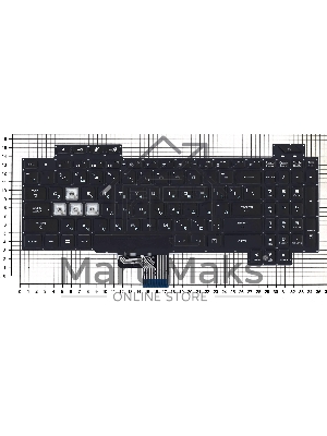 Клавиатура для ноутбука Asus ROG GL704 черная с подсветкой